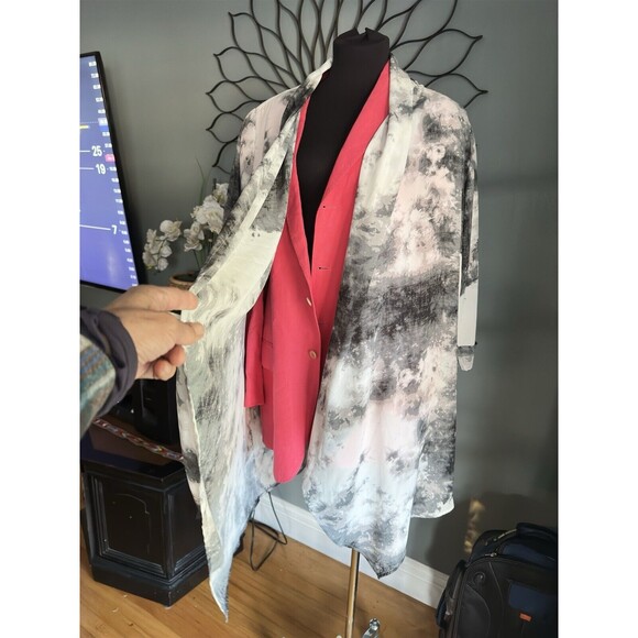 Melissa McCarthy Seven Kimono Women’s 2X Lightweight Watercolor Duster Cardigan - Picture 16 of 16
